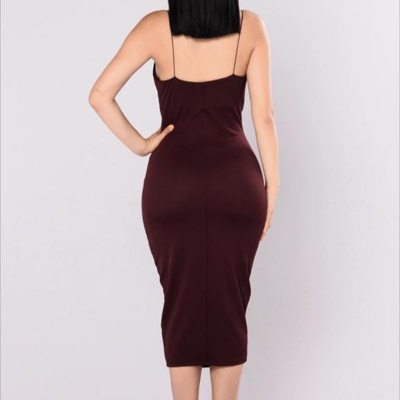NWT Fashion Nova Cowl Neck Midi Dress - Picture 2 of 8